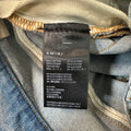 Amiri MX1 Black Leather Blue Denim Jeans Sz 29