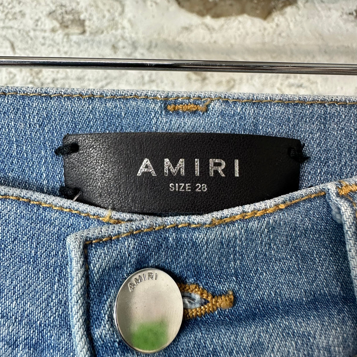 Amiri MA Drip Blue Denim Jeans Sz 28