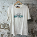 Louis Vuitton Beaded Logo White T-Shirt Sz L