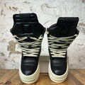 Rick Owens Geobasket Mega Bumber Black White Sneaker Sz 7 (40)