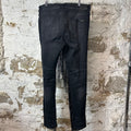Amiri Fringe Wire Black Denim Jeans Sz 38