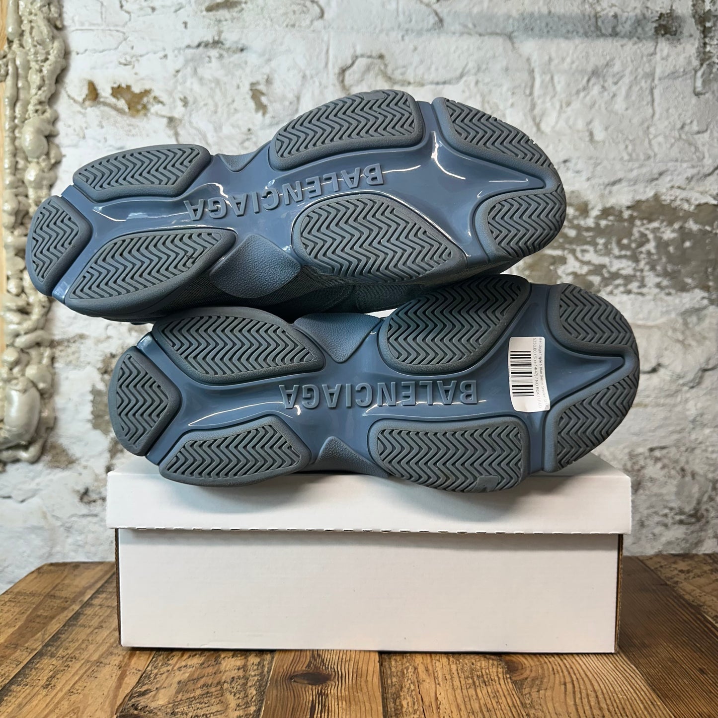 Balenciaga Triple S Blue Denim Sneaker Sz 14 (47)