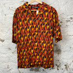 Palm Angels Flame Button Up Sz (48)