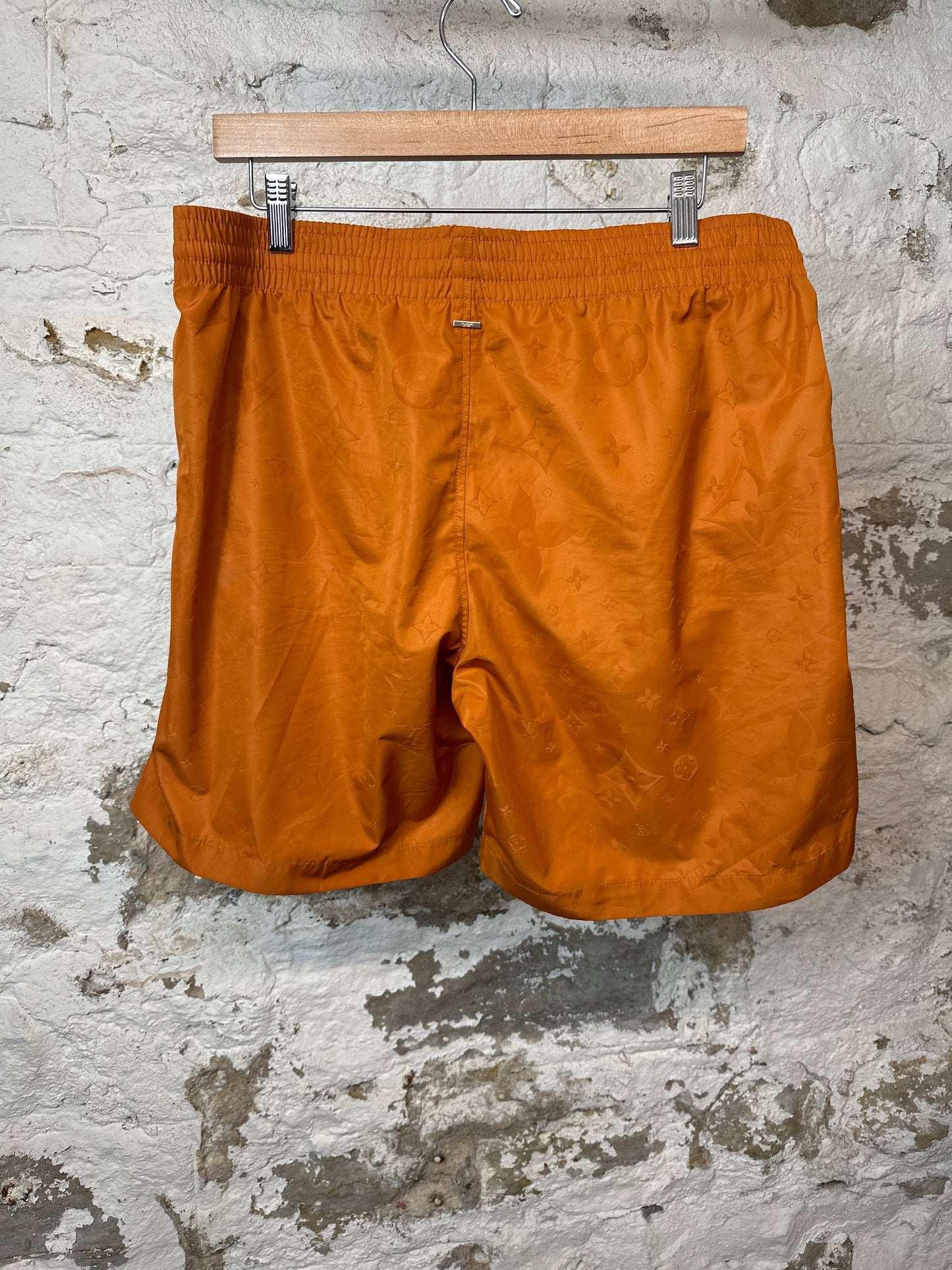 Louis Vuitton Orange Monogram Shorts Sz L