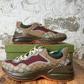 Gucci Basket Black Demetra Multicolor Sneaker Sz 12