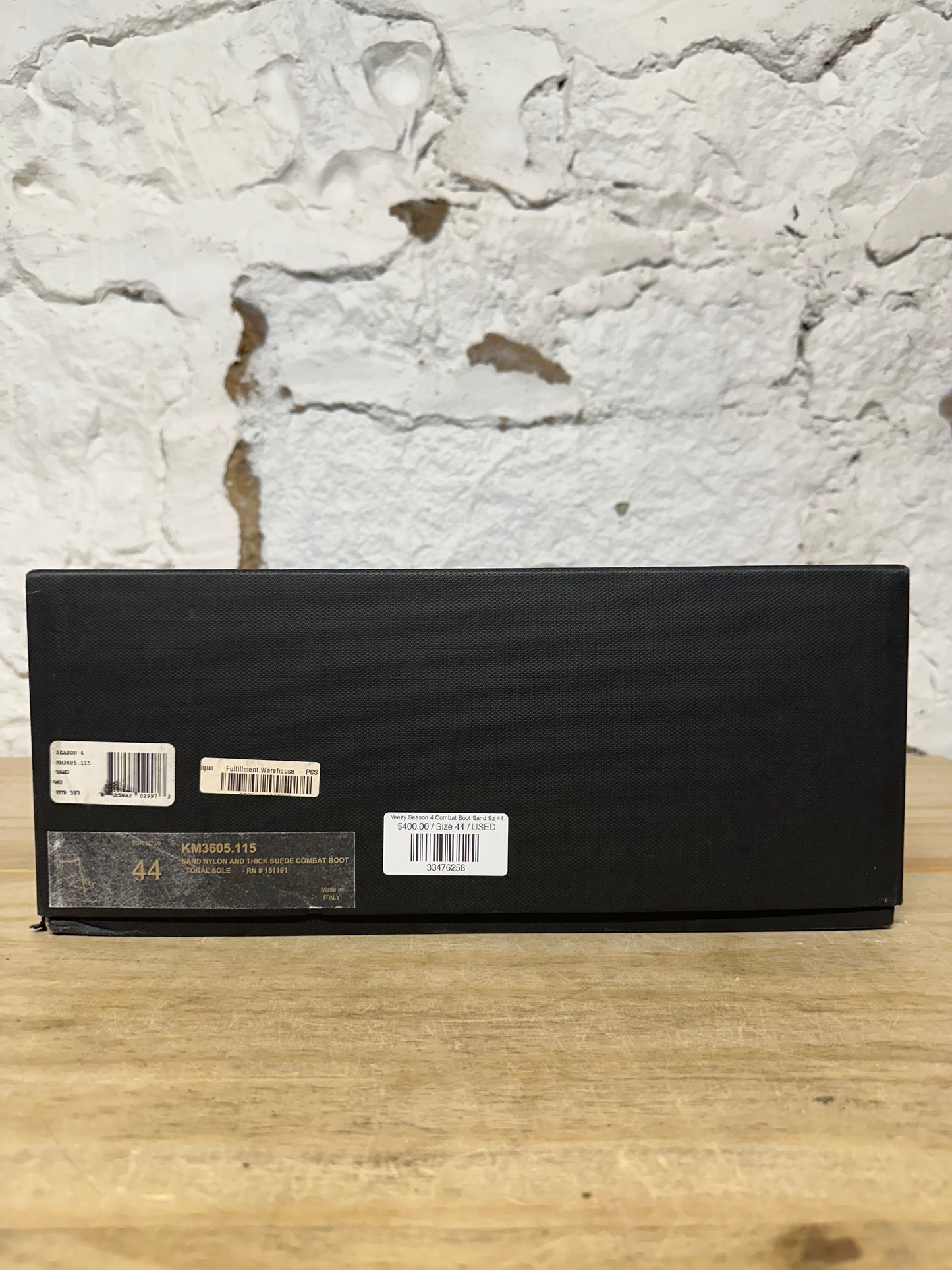 Yeezy Season 4 Combat Boot Sand Sz 44