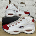 Reebok Question Mid Red Toe 75th Anniversary Sz 10.5