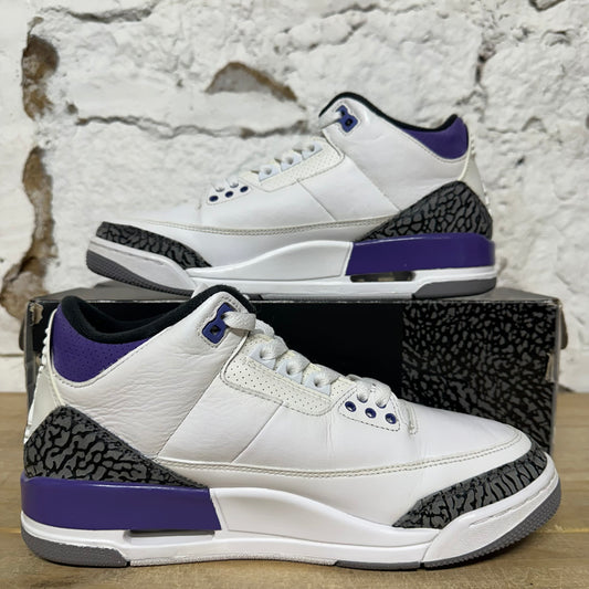 Air Jordan 3 Dark Iris Sz 8.5