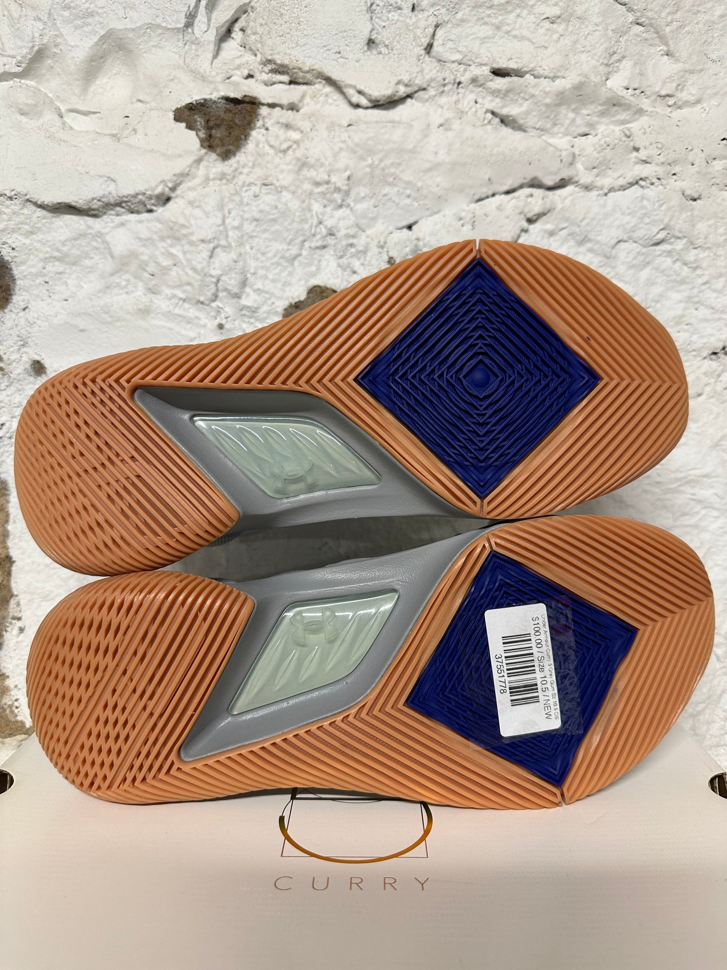 Under Armour Curry 5 Grey Gum Sz 10.5 DS