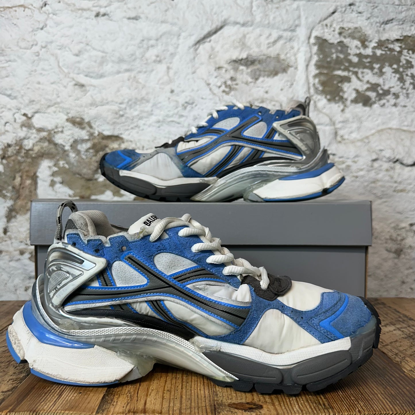 Balenciaga Runner Worn Out Blue White Sneaker Sz 10 (43)