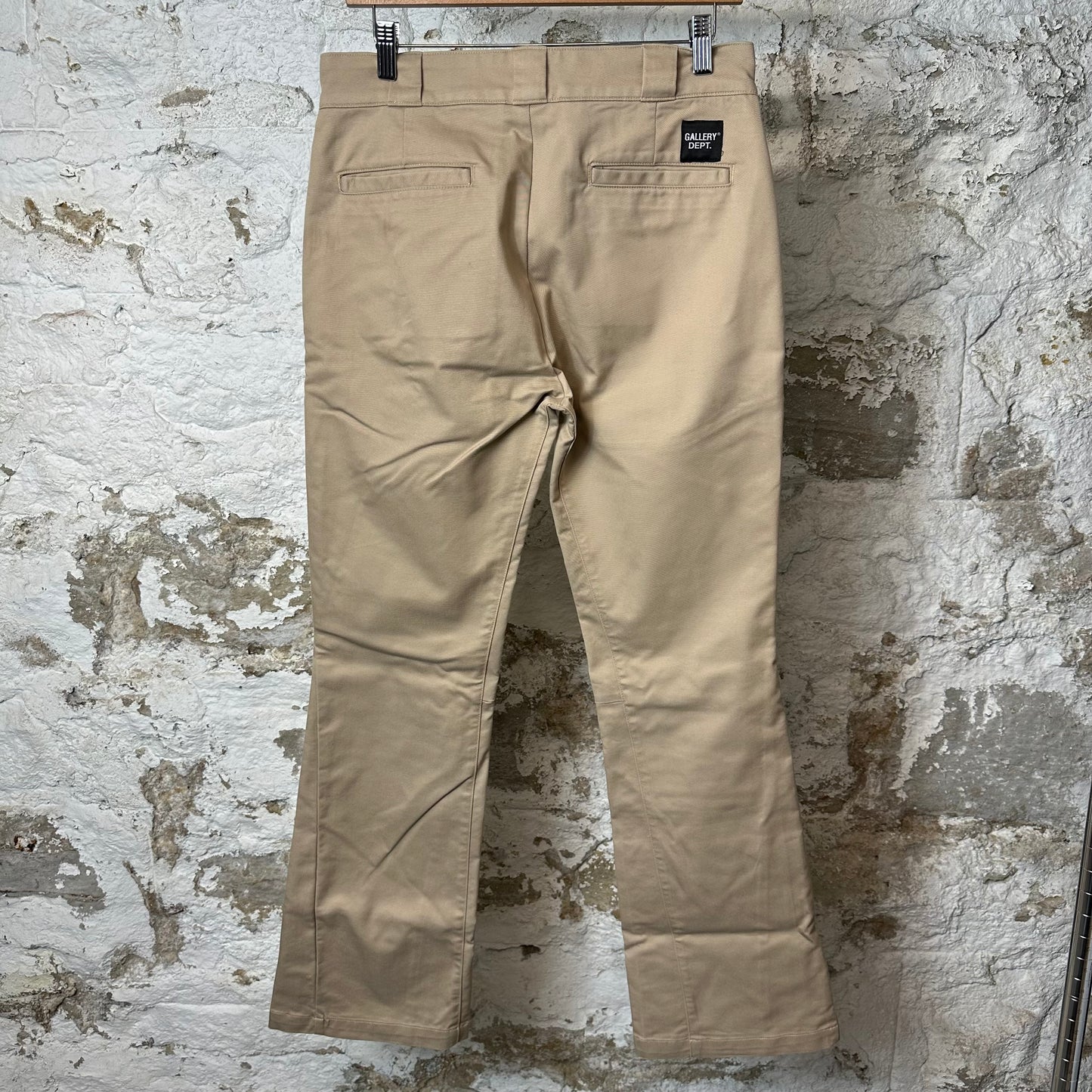 Gallery Department Khaki Flare Pants Sz 30