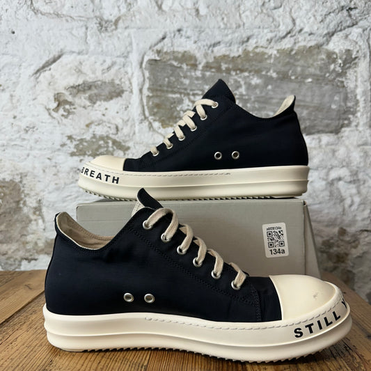 Rick Owens Stop Breath Black Milk Sneaker Sz 9 (42)