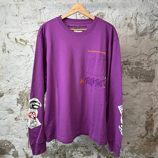 Chrome Hearts Matty Boy Thats That L/s Purple Sz L