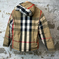 Burberry Plaid Black Reversible Puffer Jacket Sz XL