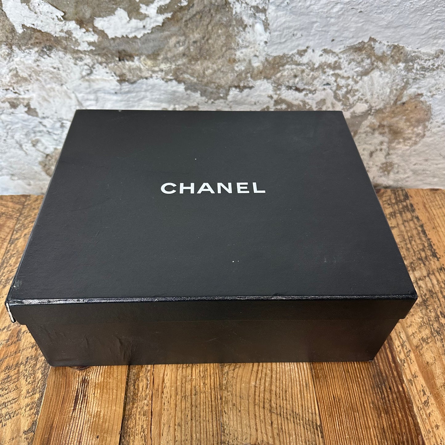 Chanel High Grey White Blue Sneaker Sz 5 (37)