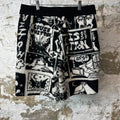 Louis Vuitton Comic Print Wool Shorts Sz M
