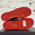 Nike Air Force 1 Low Patent Dark Team Red Safety Orange Sz 11 DS