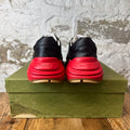 Gucci Rhyton Black Red Green Sneaker Sz 9