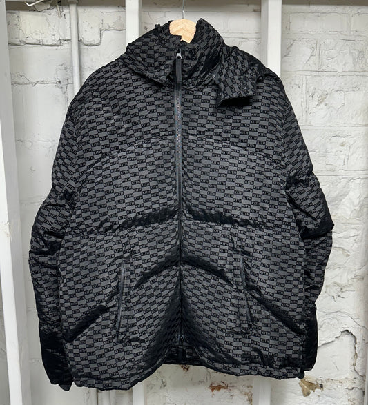 Kith Monogram Black Puffer Jacket Sz L