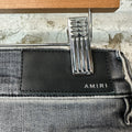 Amiri Army Stencil Grey Denim Jeans Sz 30