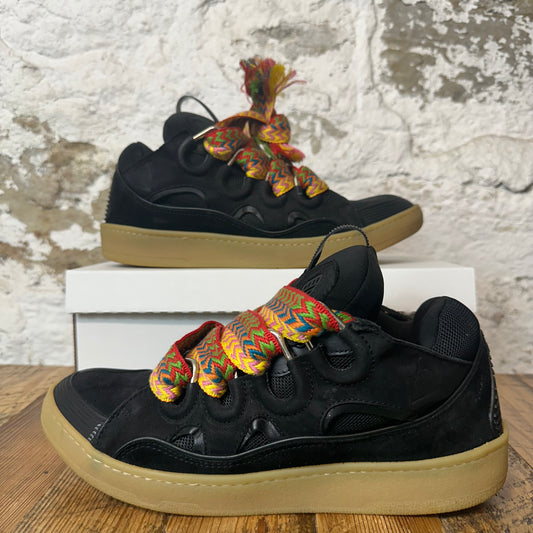 Lanvin Curb Multicolor Lace Black Sneaker Sz 12 (45) No Box
