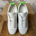 Christian Louboutin Green White Spike Sneaker Sz 11 (44) DS