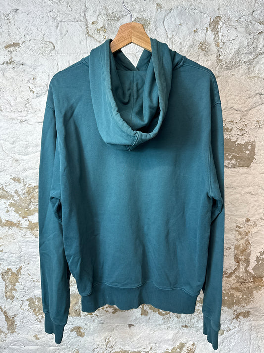 Helmut Lang Black Spell Dark Green Hoodie Sz M