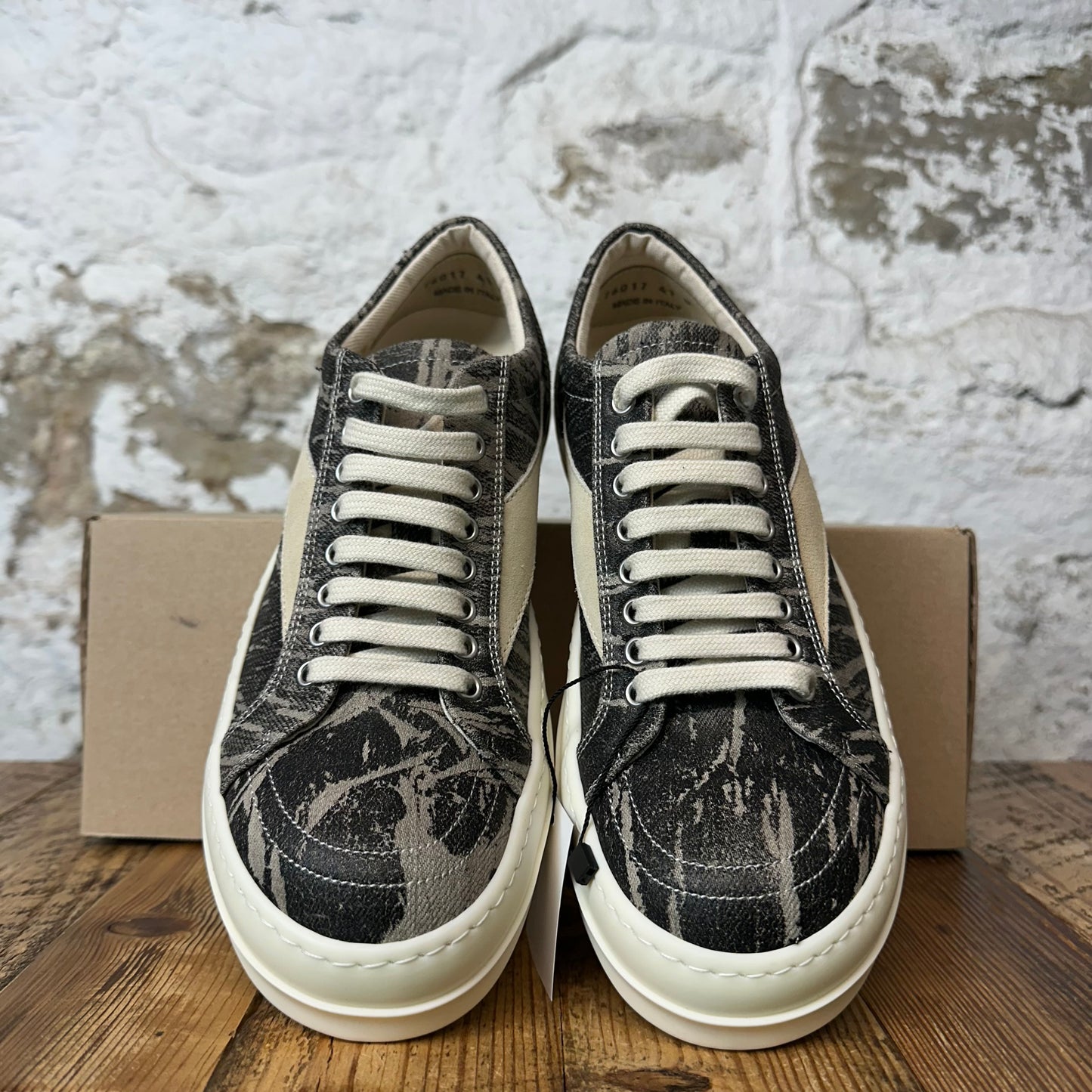 Rick Owens Vintage Black Wash Milk Sneaker DS