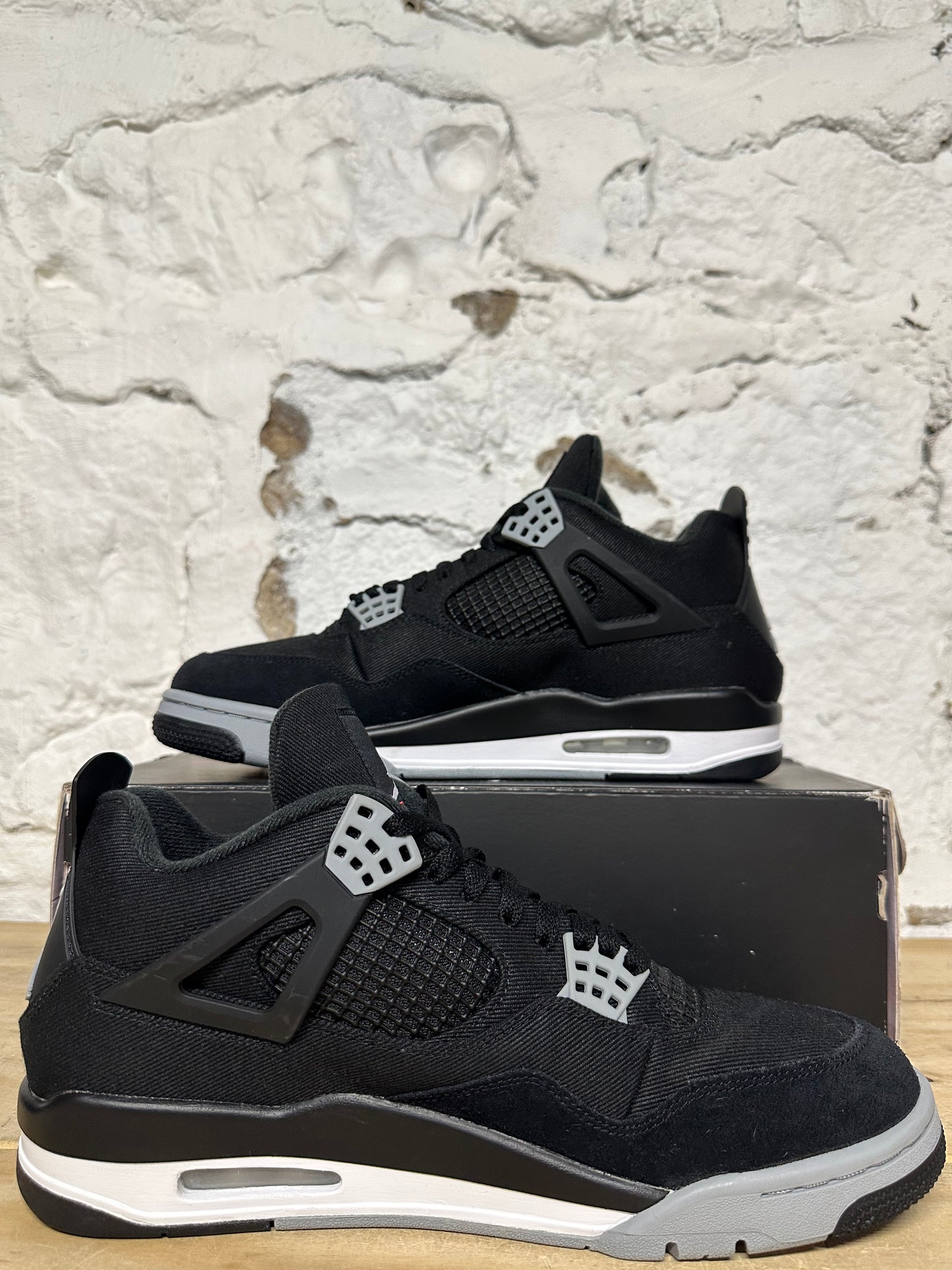Air Jordan 4 Black Canvas Sz 11