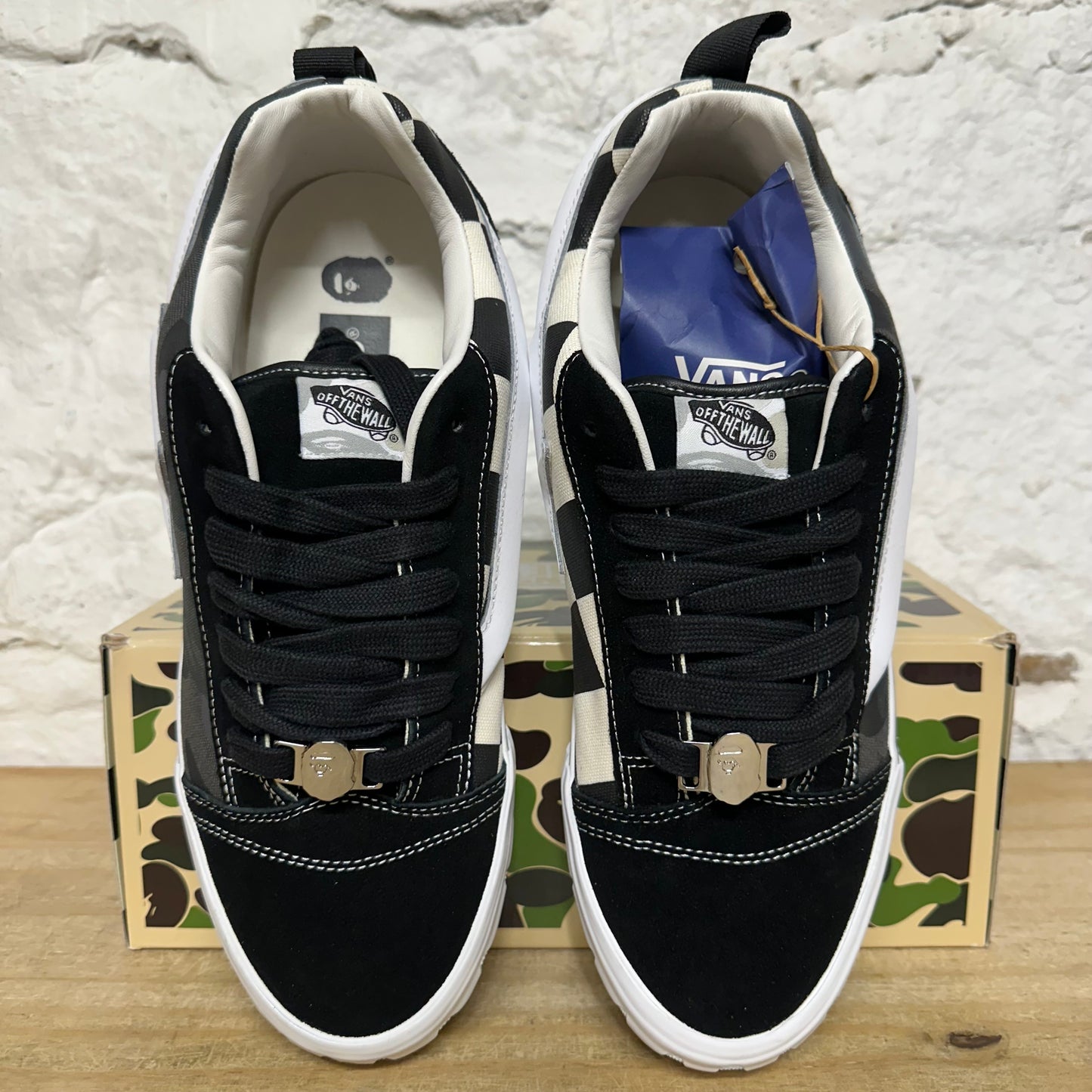 Vans Knu Skool Bape Camo Black Sz 11 DS