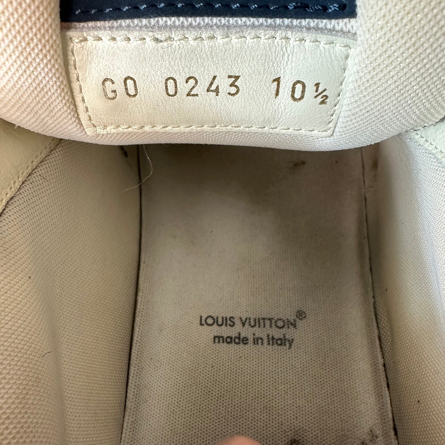 Louis Vuitton Navy White Skate Sneaker Sz 12 (10.5LV)