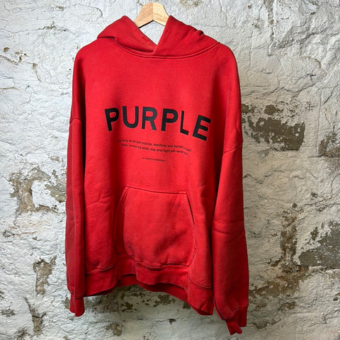 Purple Brand Red Hoodie Sz XL