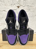 Air Jordan 1 Low Court Purple Sz 13