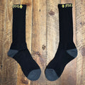 Chrome Hearts Yellow Spell Black Socks DS
