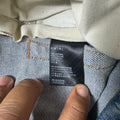 Amiri Distressed Side Spell Blue Denim Jeans Sz 31