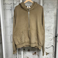 Saint Vanity French Terry Beige Studded Hoodie Sz S