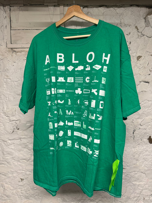 Virgil Abloh Green Design T-Shirt Sz 2XL
