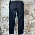 Amiri MX1 Camo Patch Black Denim Jeans Sz 38