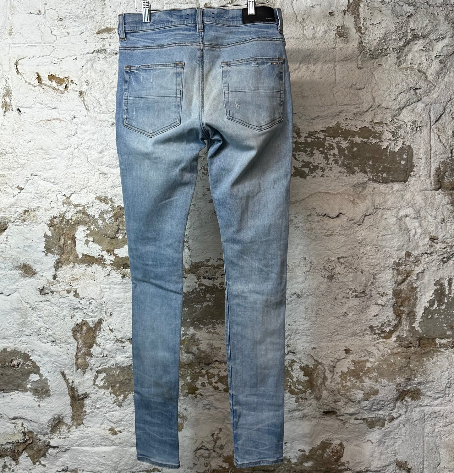 Amiri MX1 Multicolor Mohair Blue Denim Jeans Sz 30