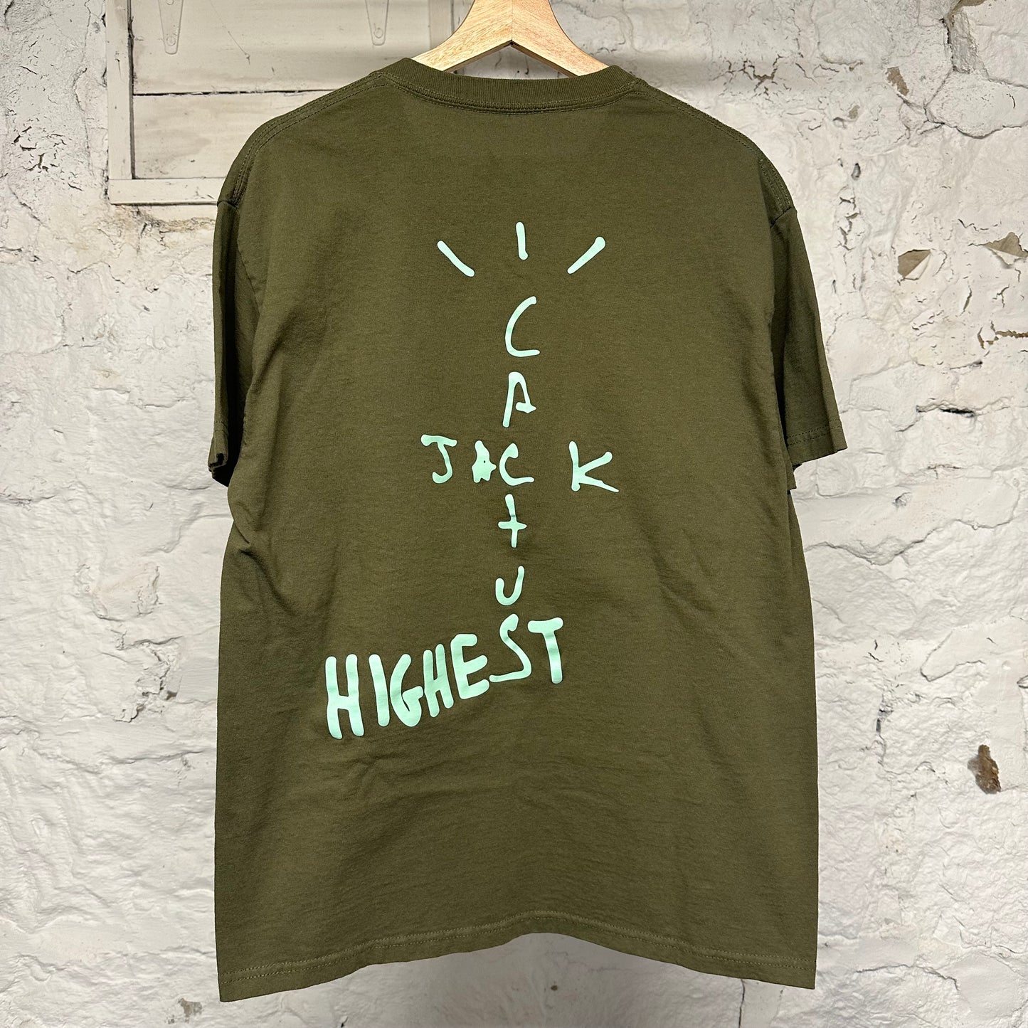 Travis Scott Jordan HITR Green T-Shirt Sz L