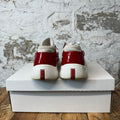 Prada Americas Cup Red Patent Grey White Sneaker Sz 7