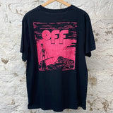 Off White Pink Logo T-shirt Black Sz XS
