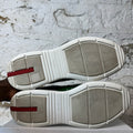 Prada Americas Cup Green Patent Gray White Sneaker Sz 13