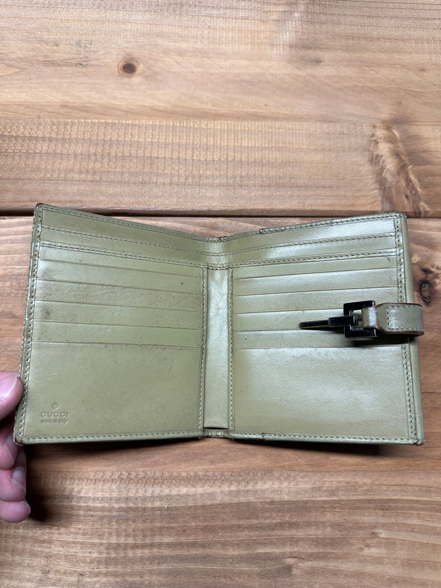 Gucci Canvas Jackie Bifold Wallet