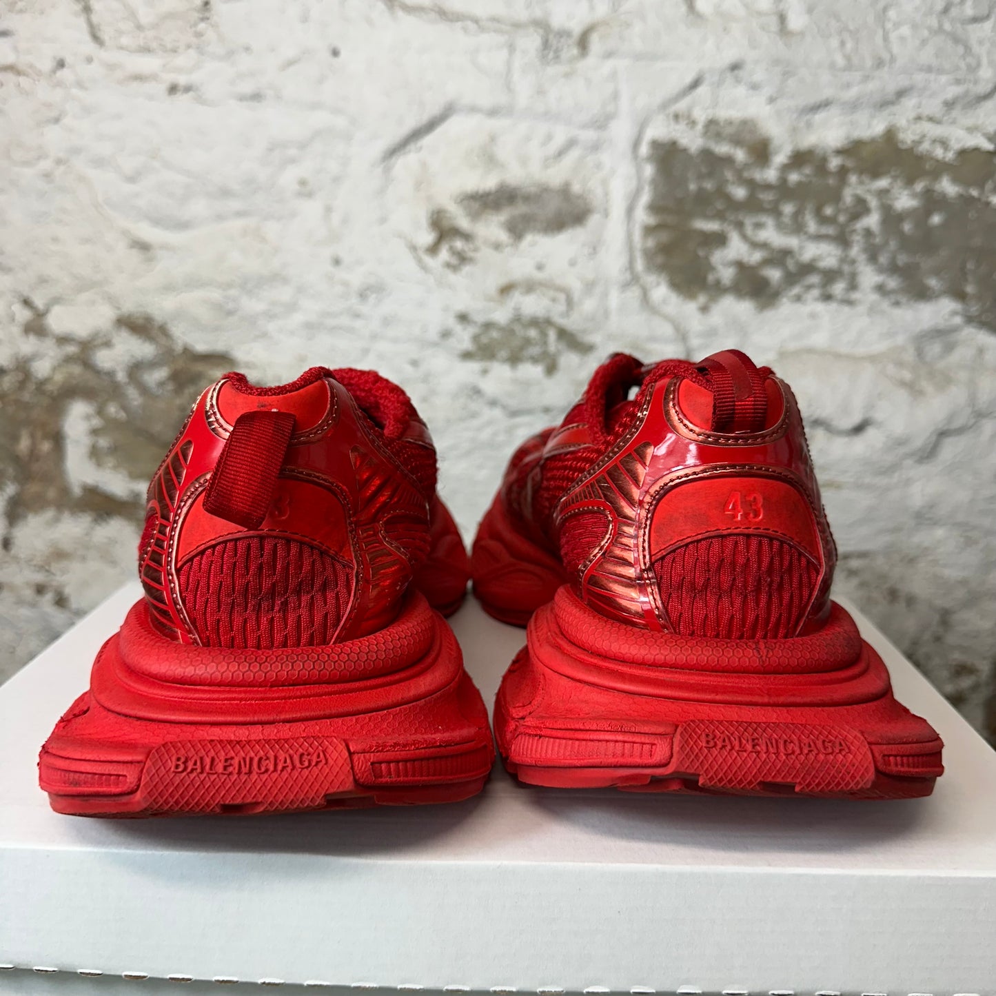 Balenciaga 3XL Triple Red Sneaker Sz 10 (43)