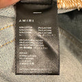 Amiri Leopard Print Thrasher Blue Denim Jeans Sz 36