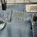 Givenchy Knee Rip Plain Light Blue Denim Jeans Sz 38