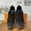 Louis Vuitton Black Brown Runaway Sneaker Sz 8 (39.5LV)