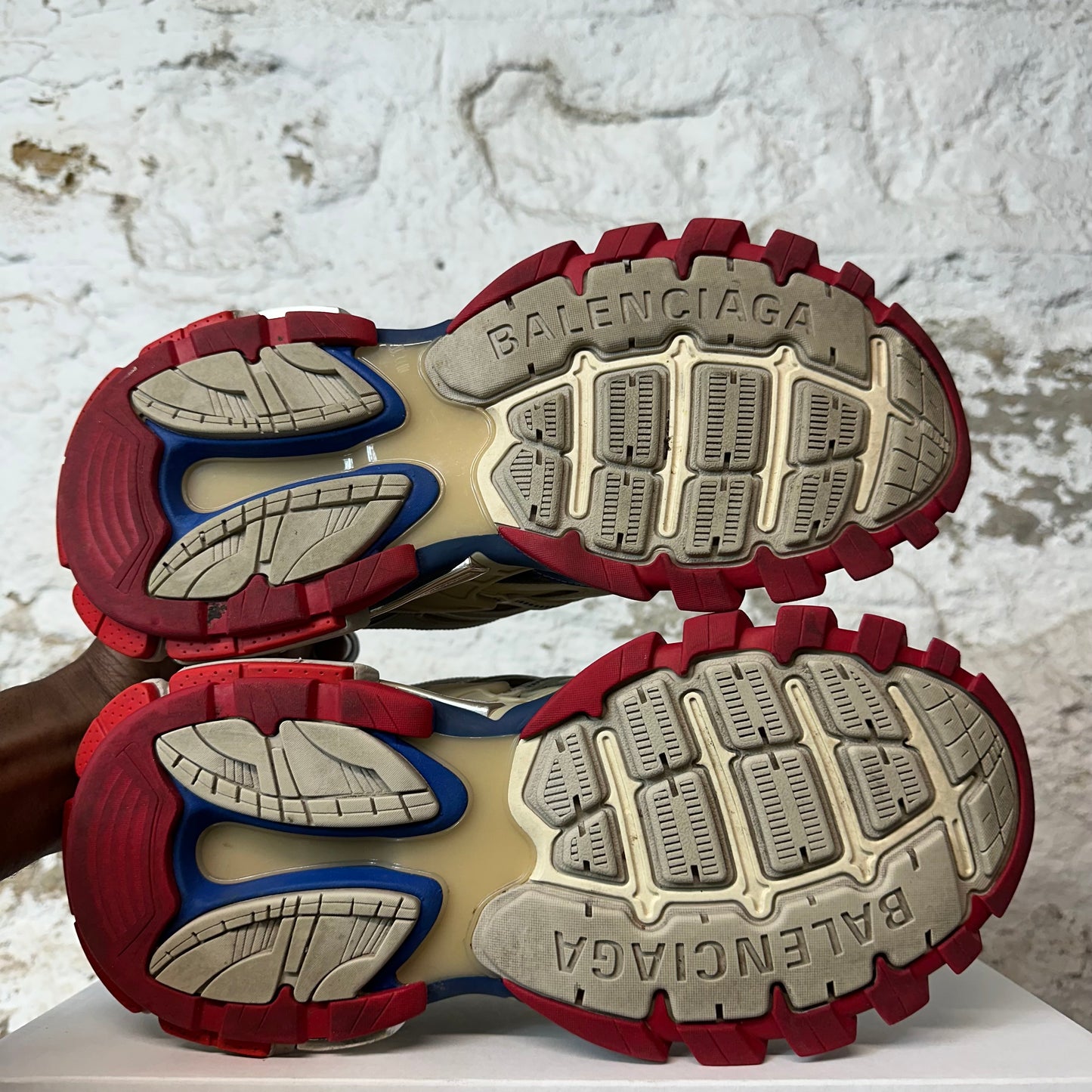 Balenciaga Track 2 Beige Blue Red Sneaker Sz 9 (42)