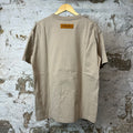 Louis Vuitton Embossed Logo T-shirt Tan Sz XL